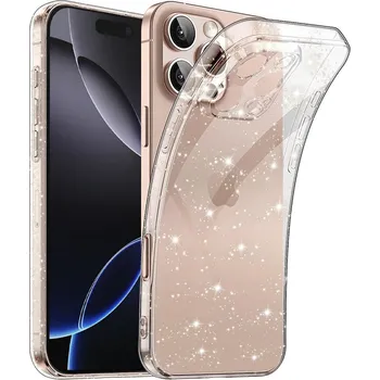 Pouzdro na mobilní telefon Techsuit SparkleSkin Series iPhone 16 Pro Max Čiré