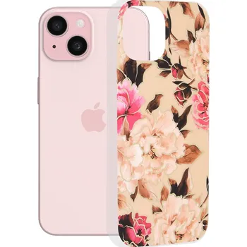 Pouzdro na mobilní telefon Techsuit Marble Series iPhone 15 Mary Berry Nude