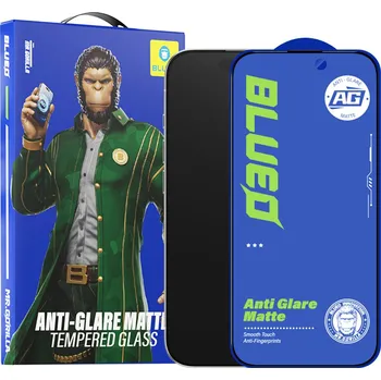 Blueo Anti-Glare Matte Glass iPhone 15 Pro černé