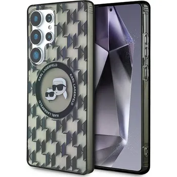 Pouzdro na mobilní telefon Karl Lagerfeld IML Monogram MagSafe Samsung Galaxy S25 Ultra Karl&Choupette Head