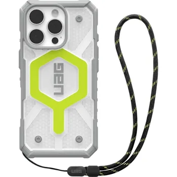 Pouzdro na mobilní telefon UAG Pathfinder Clear Magsafe iPhone 16 Pro s aktivním neonovým poutkem