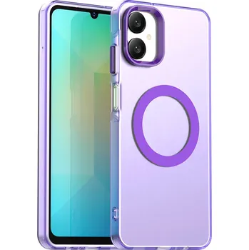 Pouzdro na mobilní telefon Techsuit CandyCase MagSafe pro Samsung Galaxy A06 fialová