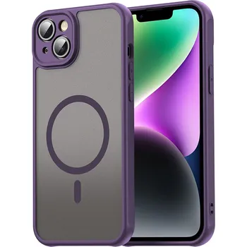 Pouzdro na mobilní telefon Techsuit HaloFrost II MagSafe pro iPhone 14 Plus fialová