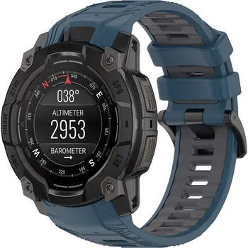 Řemínek na hodinky Řemínek Techsuit Garmin Instinct 3 45mm/Instinct 3 45 Solar námořnická modrá