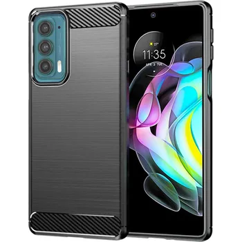 Pouzdro na mobilní telefon Techsuit Karbon Silikon Motorola Edge 20 5G Černý