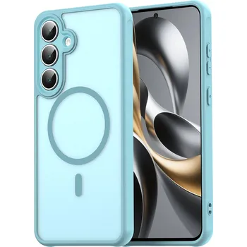 Pouzdro na mobilní telefon Techsuit HaloFrost II MagSafe pro Samsung Galaxy S25 FE mintově zelená