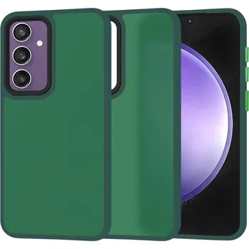 Pouzdro na mobilní telefon Techsuit HaloFrost Řada Samsung Galaxy S23 FE Půlnoční zelená