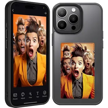 Pouzdro na mobilní telefon Techsuit Chytrá obrazovka NFC iPhone 15 Pro Černá