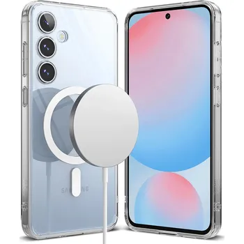 Pouzdro na mobilní telefon Kryt Ringke Fusion MagSafe pro Samsung Galaxy S24 FE čirý