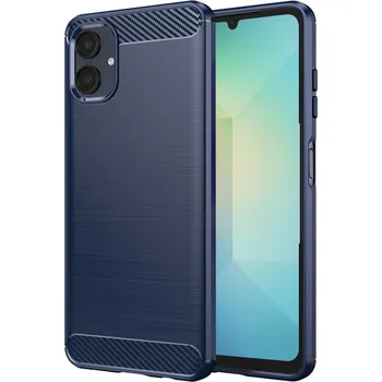 Pouzdro na mobilní telefon Techsuit Carbon Silicone pro Samsung Galaxy A06 modrá