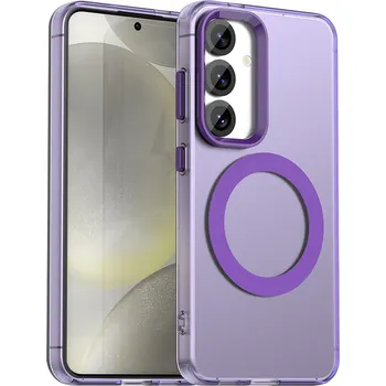 Pouzdro na mobilní telefon Techsuit CandyCase MagSafe pro Samsung Galaxy S24 FE fialová