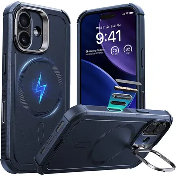 Pouzdro na mobilní telefon ESR Cyber Armor Kickstand pro iPhone 17 modrá