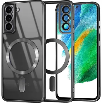 Pouzdro na mobilní telefon Techsuit Luxusní Křišťálový MagSafe Samsung Galaxy S21 FE 5G Černý