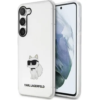 Pouzdro na mobilní telefon Karl Lagerfeld Hardcase Transparent Samsung Galaxy S23 Ikonik Choupette