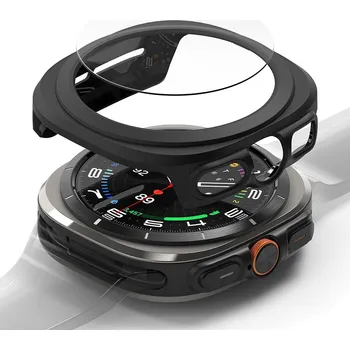 Příslušenství k chytrým hodinkám Ringke Slim + Ochranná fólie Samsung Galaxy Watch Ultra 47mm Matná černá