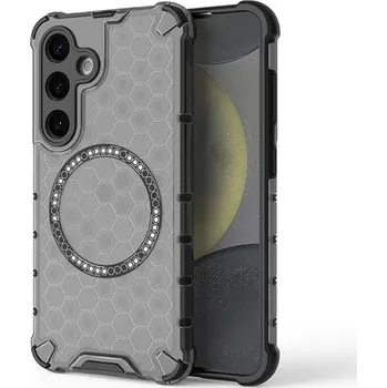 Pouzdro na mobilní telefon Techsuit HoneyComb Shield MagSafe pro Samsung Galaxy S24 černá
