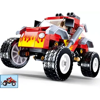 Stavebnice Sluban Sluban Town M38-B1105 Červené terénní vozidlo