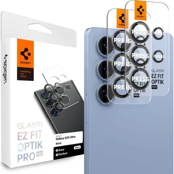 Telefonní příslušenství Spigen Optik.tR EZ Fit Pro sklo na kameru (2 ks) Samsung Galaxy S25 Ultra černá