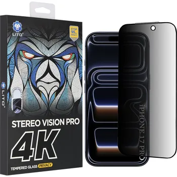 Lito D+ Max 4K Privacy pro iPhone 17 Pro černá
