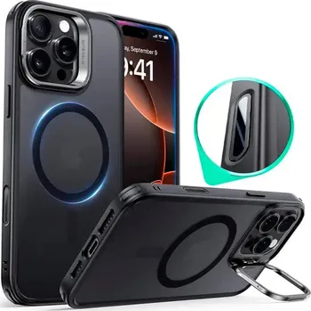 Pouzdro na mobilní telefon ESR Classic Hybrid HaloLock Kickstand pro iPhone 16 Pro Max v matné černé