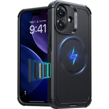 Pouzdro na mobilní telefon Pouzdro ESR Cyber Halolock pro iPhone 17 černé