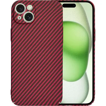 Pouzdro na mobilní telefon Techsuit Carbonite FiberShell pro iPhone 15 Plus červený