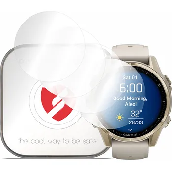 Příslušenství k chytrým hodinkám Ochrana displeje Premium Classic 4ks Garmin Fenix 8 43mm čirá