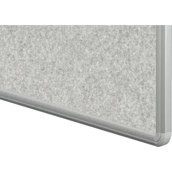 Oboustranný textilní paraván ekoTAB, 150 x 120 cm Barva: šedá