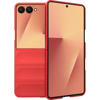 Pouzdro na mobilní telefon Techsuit Magic Shield pro Samsung Galaxy Z Flip7 červený