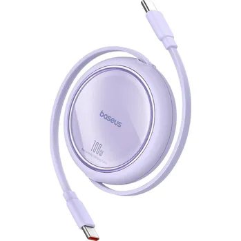 Baseus Free2Draw Mini kabel Typ-C 100W 1m Zatahovací Nebula Purple