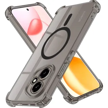 Pouzdro na mobilní telefon Techsuit Shockproof průhledný silikon MagSafe Samsung Galaxy S23 FE kouřově černá