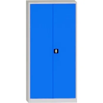 Dílenská skříň 195 x 95 x 60 cm, 4 police, 65 kg/pol. Barva dveří: modrá RAL 5012