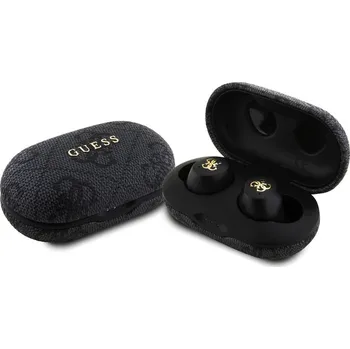 Sluchátka Guess Wireless Earbuds 4G Metal s dokovací stanicí černé