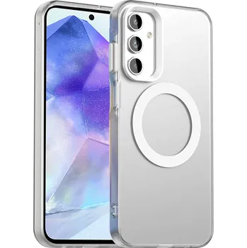 Pouzdro na mobilní telefon Techsuit CandyCase MagSafe pro Samsung Galaxy A55 5G bílá
