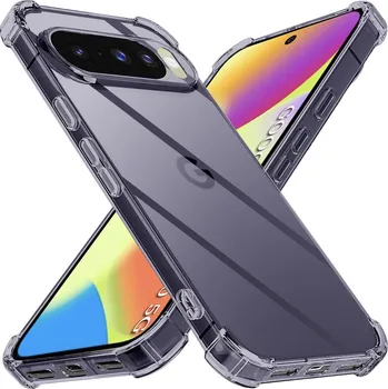 Pouzdro na mobilní telefon Techsuit Shockproof průhledný silikon Google Pixel 10/10 Pro kouřově černý