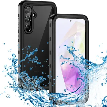 Pouzdro na mobilní telefon ShellBox Vodotěsné pouzdro IP68 Samsung Galaxy A35 5G Black