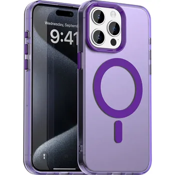 Pouzdro na mobilní telefon Techsuit CandyCase MagSafe pro iPhone 15 Pro Max fialová