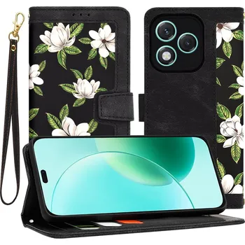 Pouzdro na mobilní telefon Techsuit FlipCraft Honor 400 Lite Květiny úsvitu