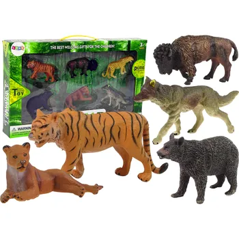 Figurka LEAN Toys Sada afrických zvířátek 6 ks