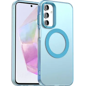 Pouzdro na mobilní telefon Techsuit CandyCase MagSafe pro Samsung Galaxy A35 5G modrý