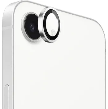 Blueo Original kovový rámeček chrániče čočky iPhone 16e stříbrný