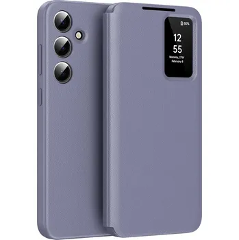 Pouzdro na mobilní telefon Techsuit SmartView Series pro Samsung Galaxy S24 Plus fialová