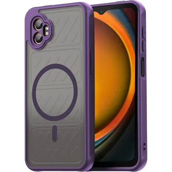 Pouzdro na mobilní telefon Techsuit HaloFrost II MagSafe pro Samsung Galaxy Xcover7 Pro fialová