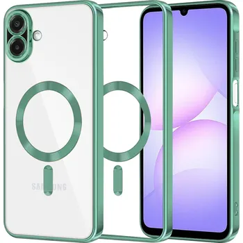 Pouzdro na mobilní telefon Techsuit Luxury Crystal MagSafe pro Samsung Galaxy A07 4G světle zelená