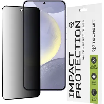 Techsuit 111D Soukromé celolepicí sklo Samsung Galaxy S24 Plus S25 Plus Černá