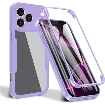Pouzdro na mobilní telefon Techsuit ColorVerse 360 Series Ochranné sklo iPhone 17 Pro Fialová
