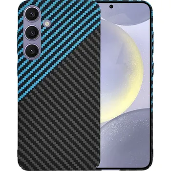 Pouzdro na mobilní telefon Techsuit Carbonite FiberShell Samsung Galaxy S24+ Blue Pulse