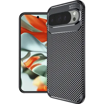 Pouzdro na mobilní telefon Techsuit CarbonFiber Google Pixel 9 Pro XL Black
