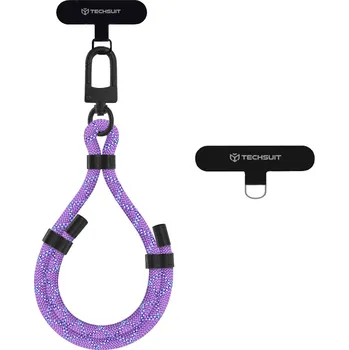 Techsuit - popruh na zápěstí pro telefony Cobra fialová
