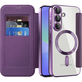 Pouzdro na mobilní telefon Pouzdro na knihu Techsuit SmartMag pro Samsung Galaxy A36 5G fialové